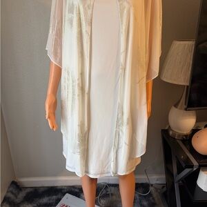 Elegant White Sheer Women's Robe